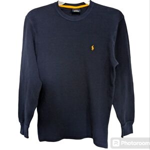 Polo Ralph Lauren sleepwear Men's Blue Long Sleeve Waffle Knit top - Size L